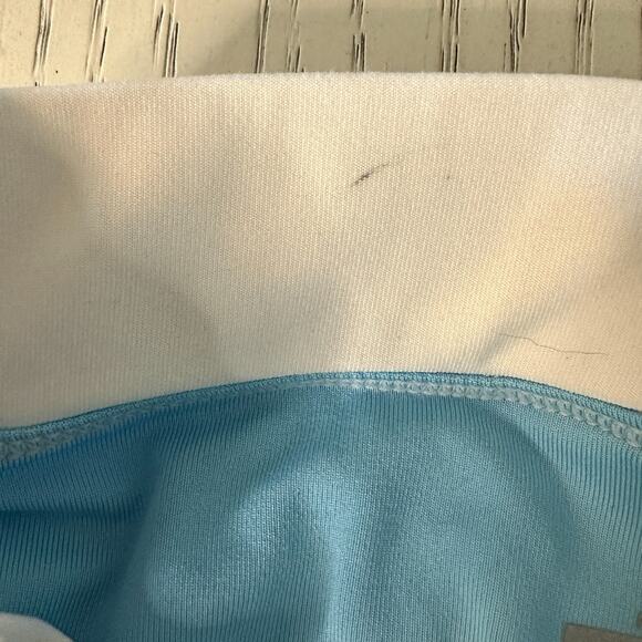 Nike Womens Tennis Skirt Size Medium Dri-Fit Skort Blue Slit Stretch Pull On - Picture 12 of 12